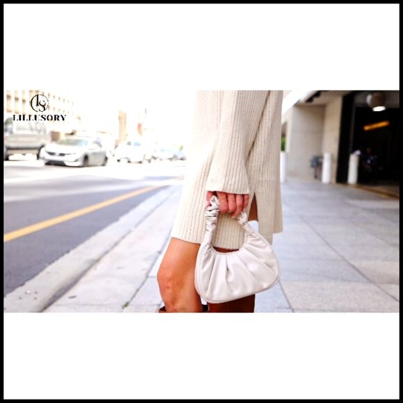 Plus Size Turtleneck Oversized Sweater Dress Winter Pullover Tunic - Picture 6 of 7